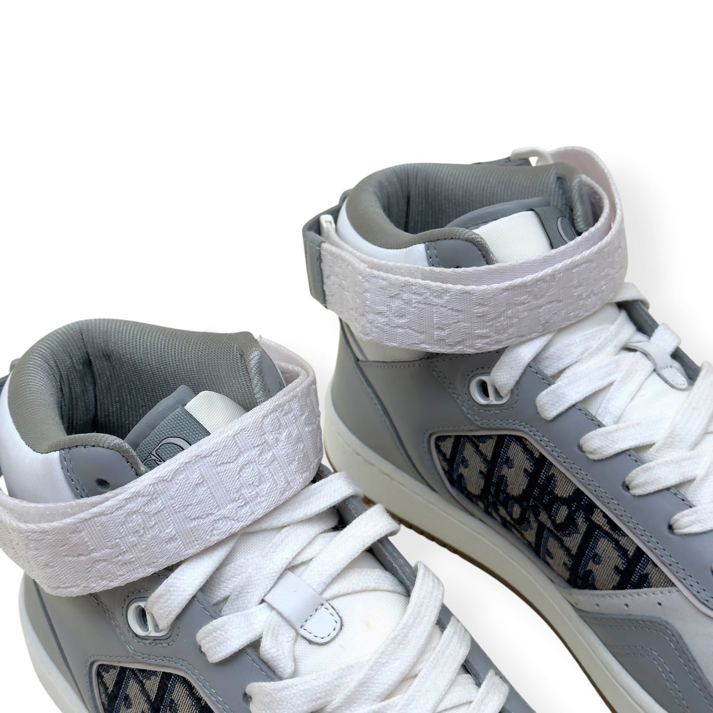 DIOR B27 HIGH-TOP OBLIQUE SNEAKER WHITE / GREY 44 / UK10 | UK 10, Grey