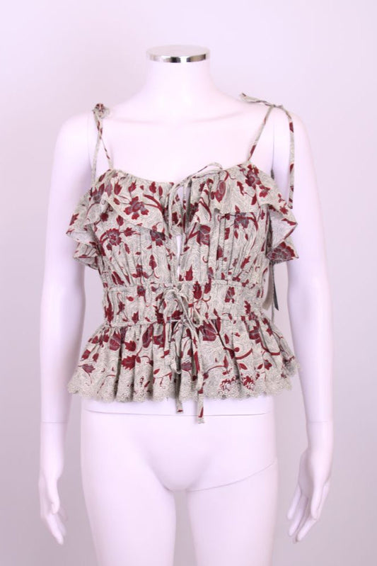 Ulla Johnson Top Mint XS | Default Title, Mint, Red