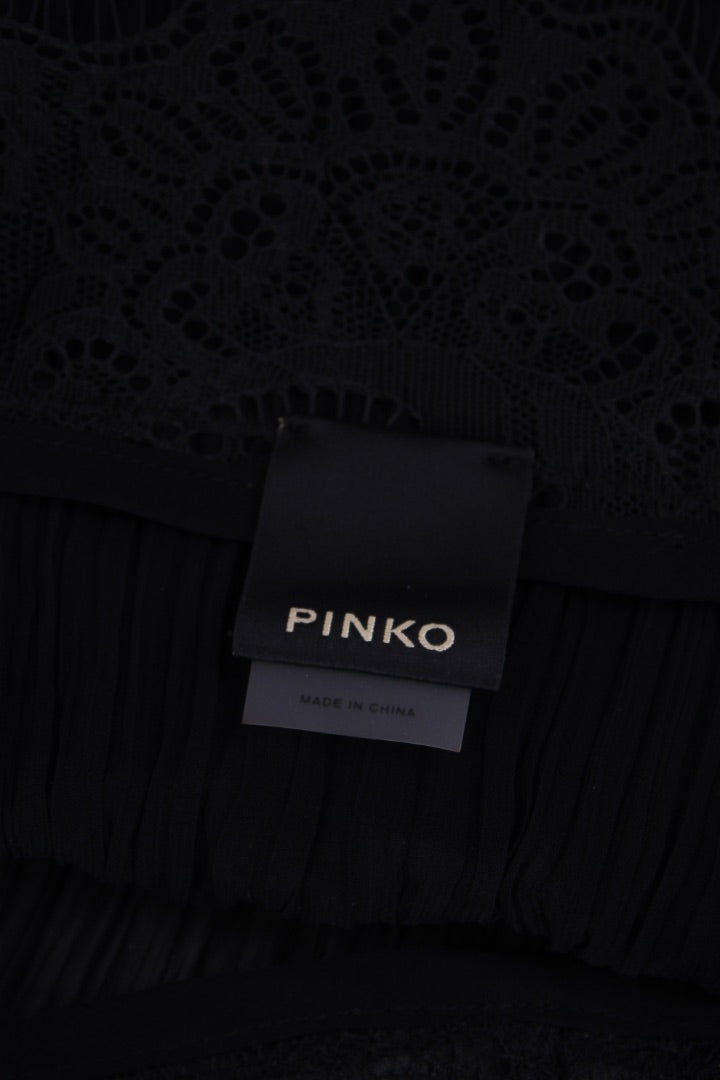 Pinko S/S Lace Trim Camisole Black 14 | O/S, Black