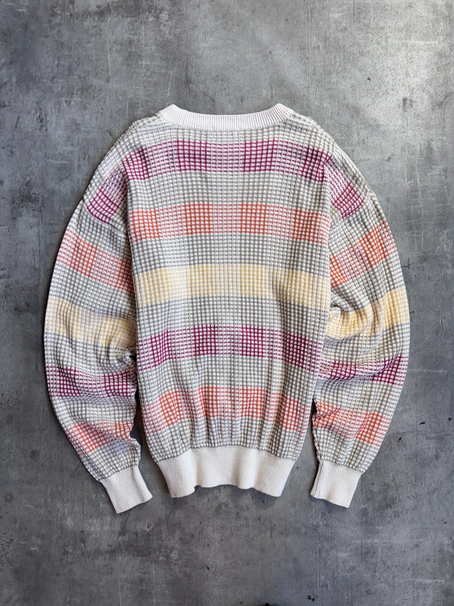 Burberry Beige Light Multi Cotton Knit Sweater