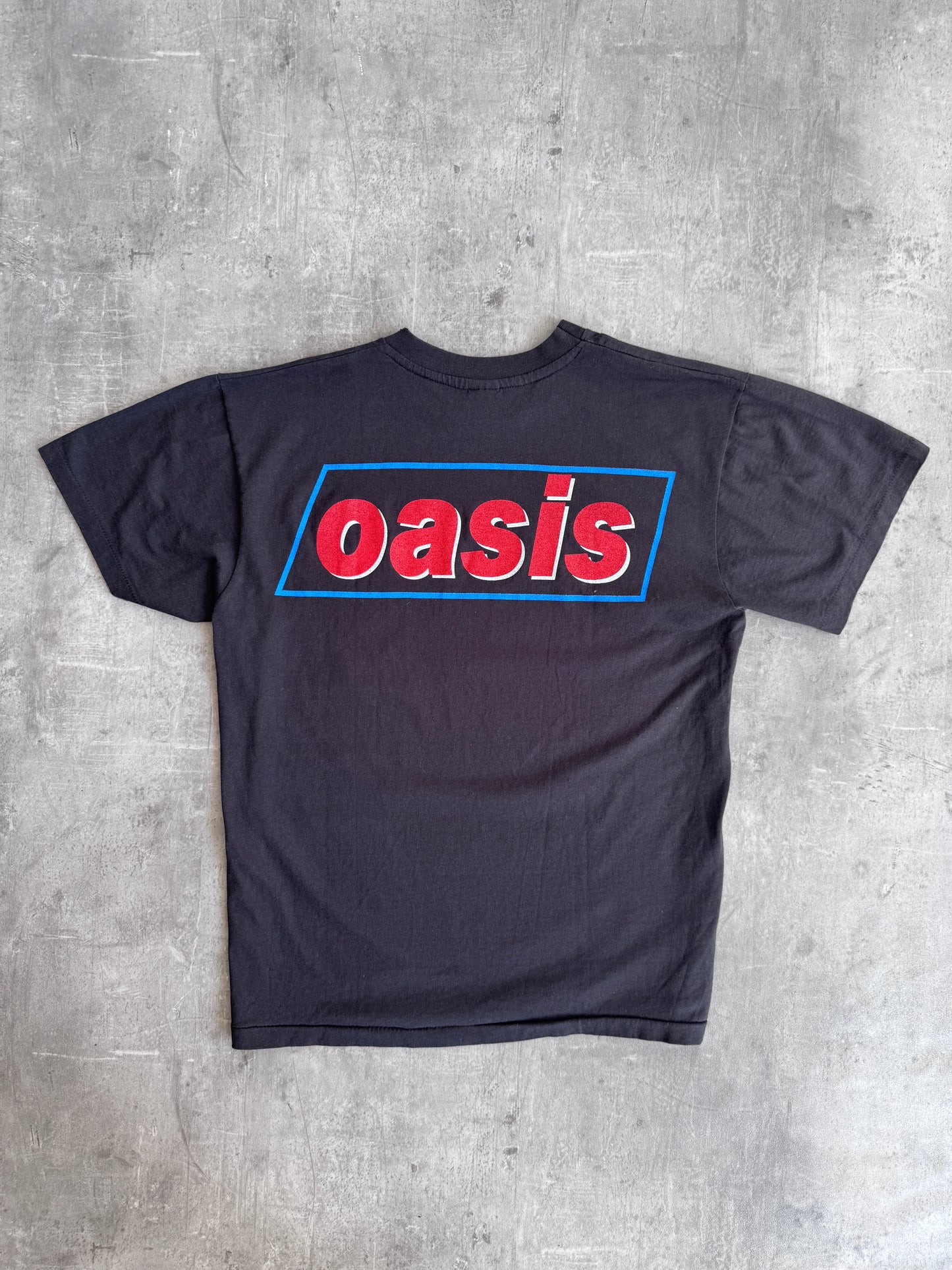 1990s Oasis Single Stitch Collage Graphic Tee