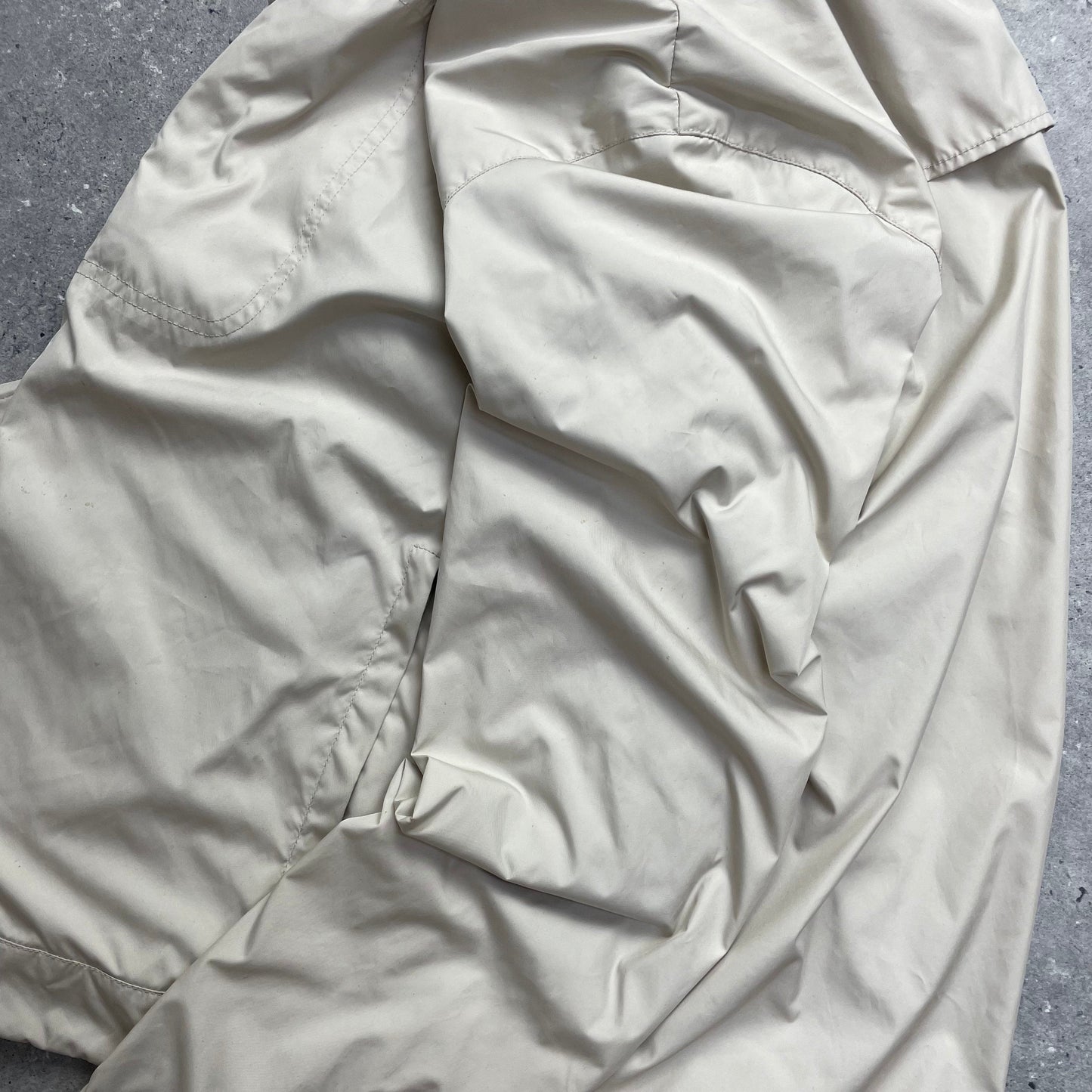 Prada Cream Harrington Two-Way Zip Jacket Tg50 | Medium, Cream