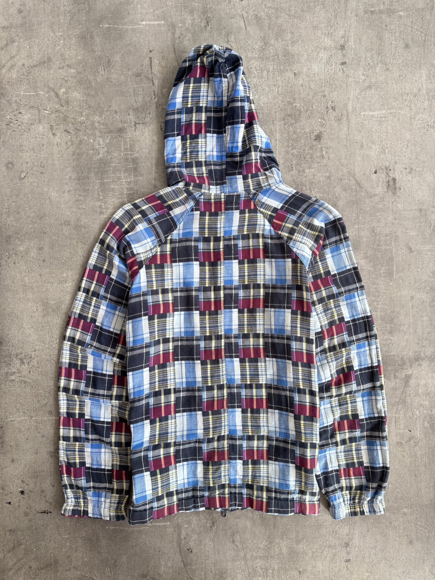 Beams Tartan Cut And Sew Lightweight Hooded Jacket