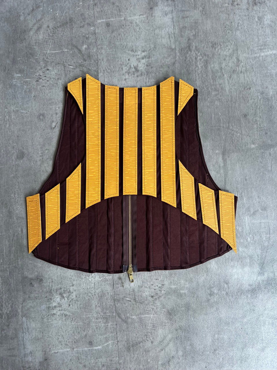 VT Rework: Louis Vuitton Leather Panel Corset Top