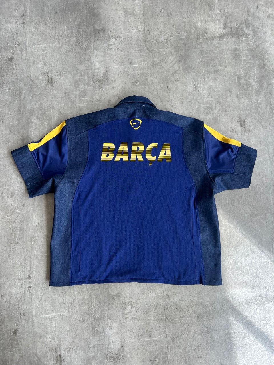 VT Rework: Barcelona FC Zip-Up Denim Football Shirt