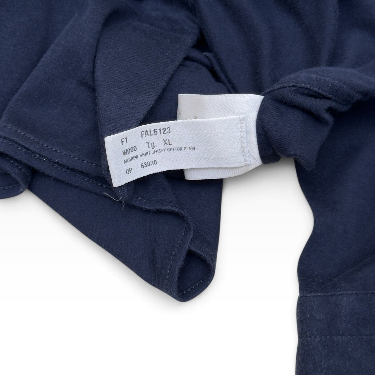 LORO PIANA ANDREW COTTON JERSEY SHIRT NAVY XL | XL, Navy