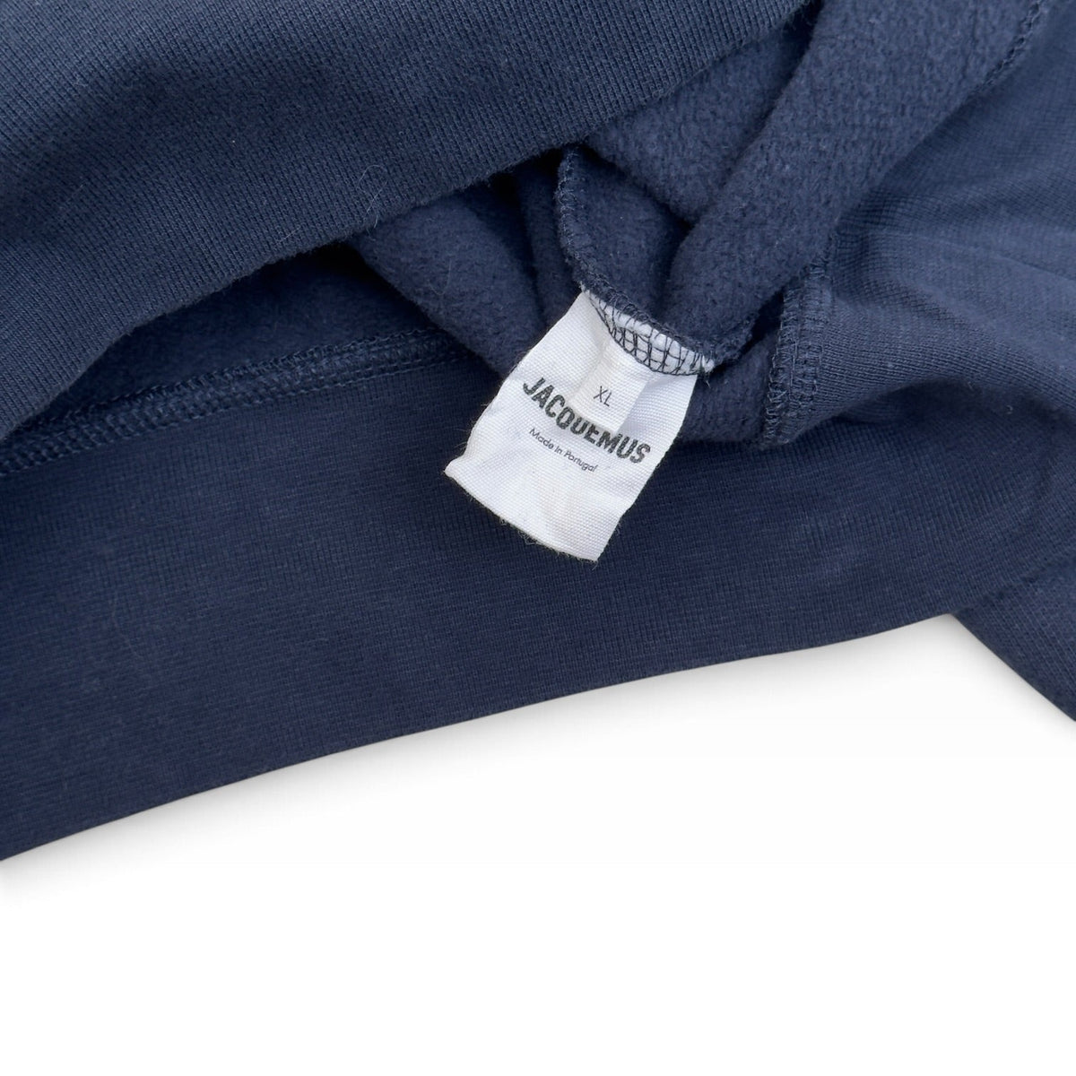 JACQUEMUS LOGO PRINT HOODIE NAVY XL | XL, Navy