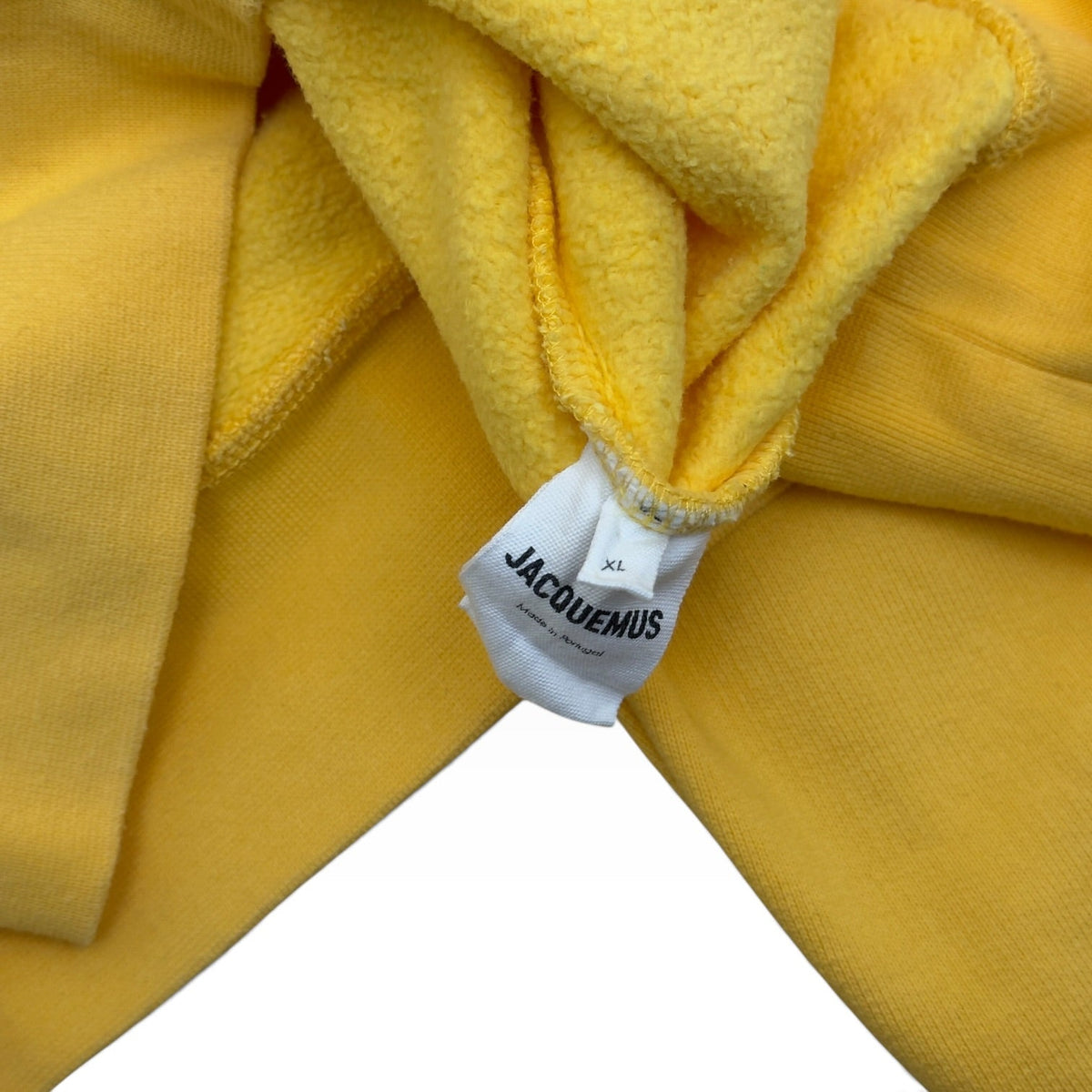 JACQUEMUS LOGO PRINT HOODIE YELLOW XL | XL, Yellow