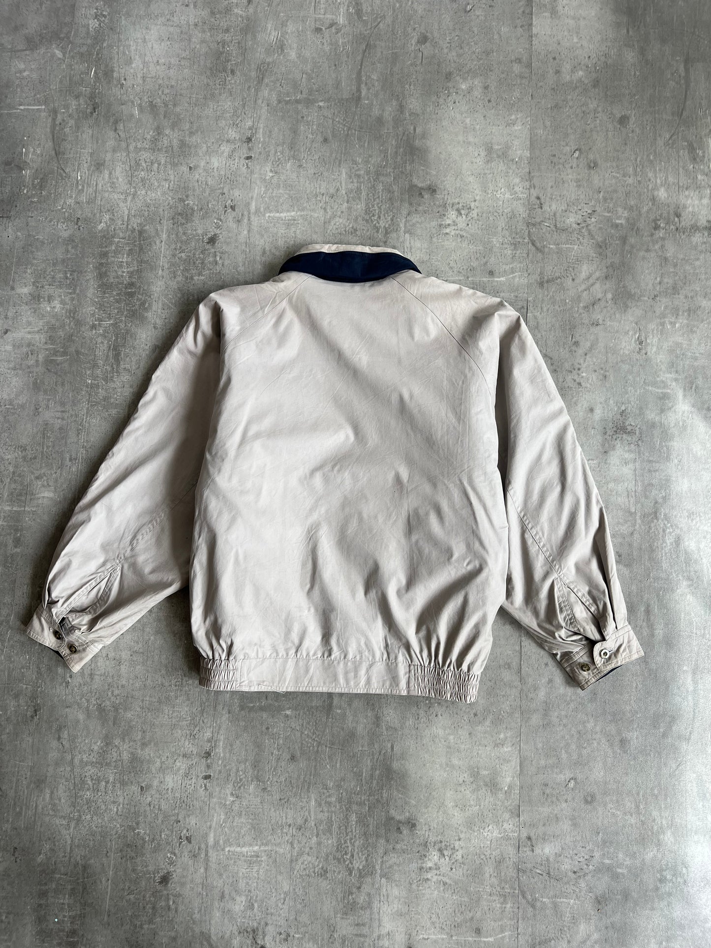 Burberrys Cream Hooded Bomber Jacket