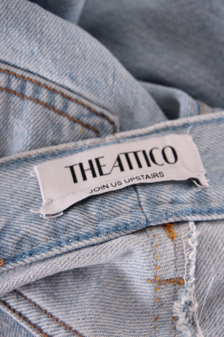 The Attico Light Wash Cargo Jeans Blue 25 | O/S, Blue