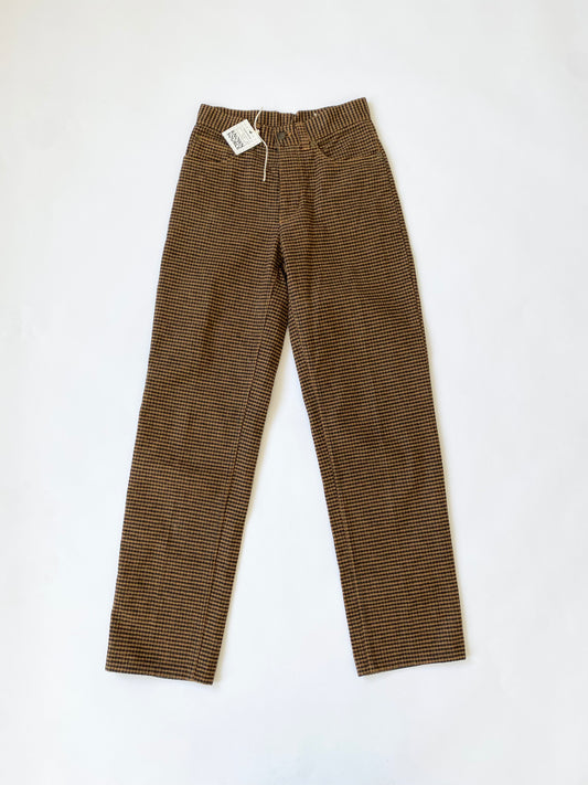 Fiorucci High Waisted Checkered Trousers