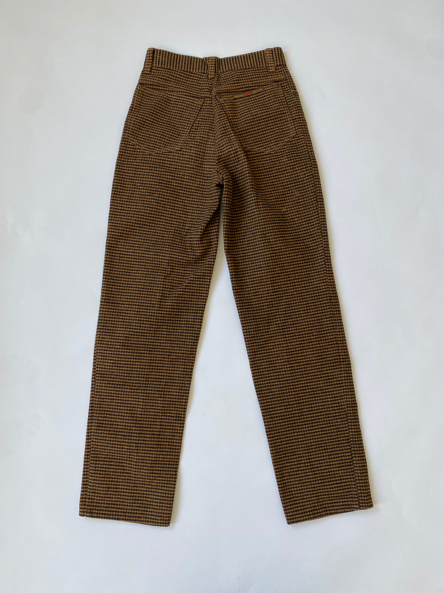 Fiorucci High Waisted Checkered Trousers