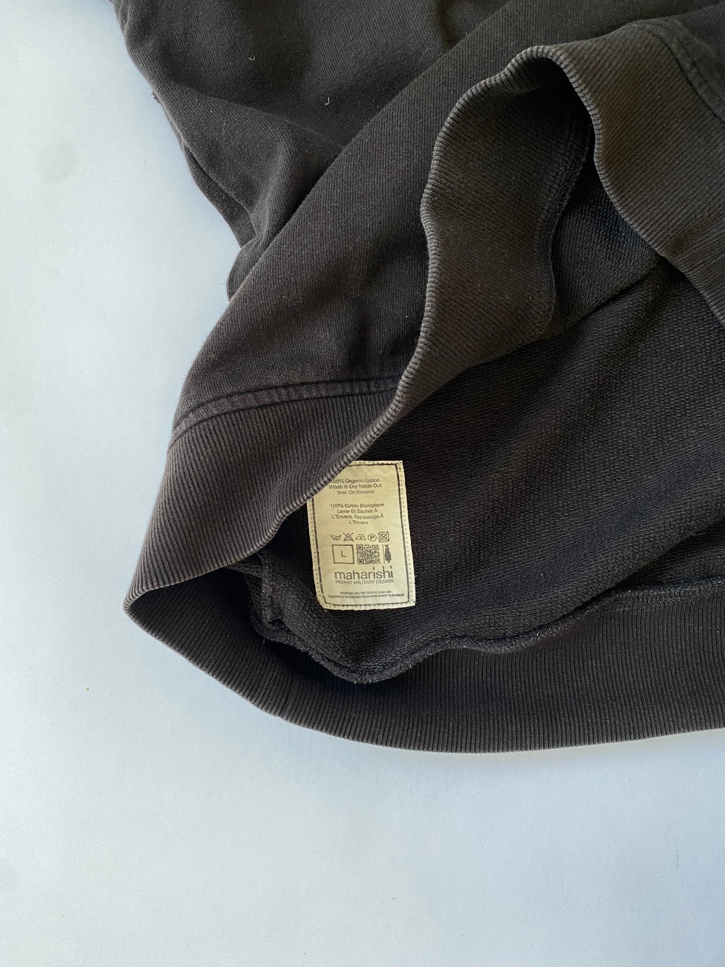 Maharishi Fleece Detailing Sweatshirt in Black.