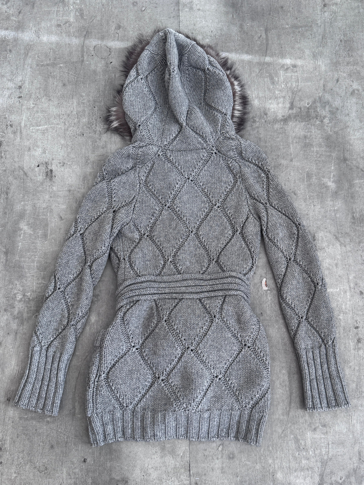A/W 2009 Gucci by Frida Giannini Knit Fur Collar Coat | O/S, Multicoloured