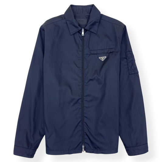 PRADA RE-NYLON BLOUSON JACKET BLACK L | Large, Black