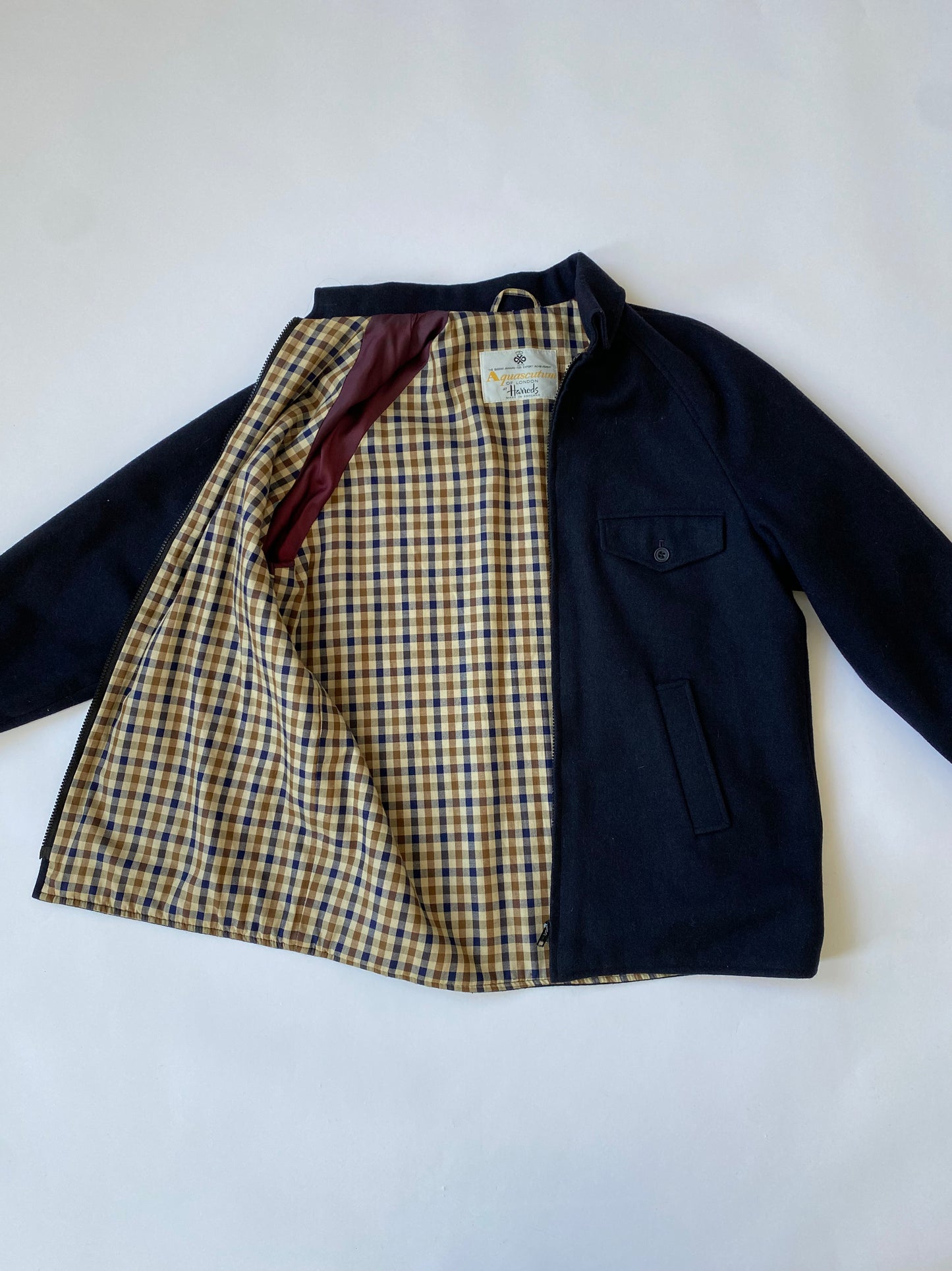 Aquascutum x Harrods Bomber Jacket Nova Lining