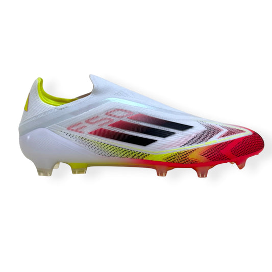 ADIDAS F50 ELITE LL FG FOOTBALL BOOTS WHITE / RED / YELLOW UK10.5 | UK 10.5, Multicoloured