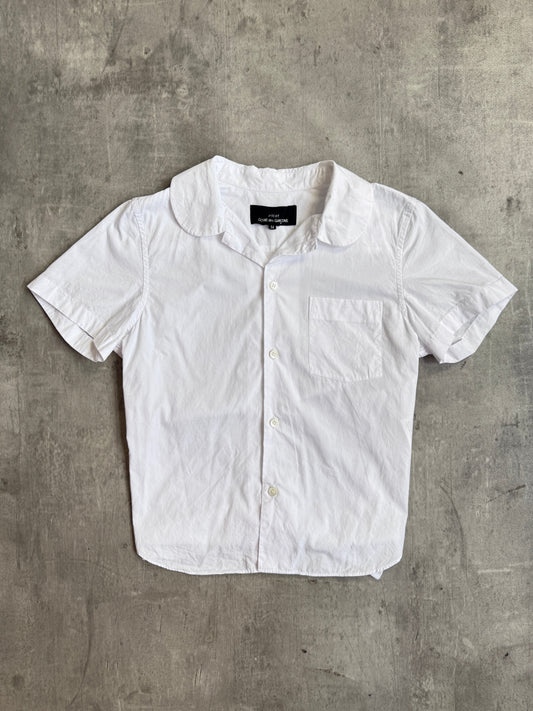 2017 CDG Tricot White Poplin Cotton Shirt