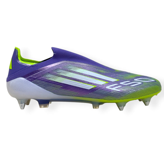 ADIDAS F50 ELITE LL SG FOOTBALL BOOTS PURPLE / GREEN UK10.5 | UK 10.5, Green