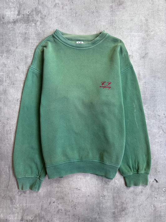 A/W 1994 C.P. Company Green Embroidered Heavyweight Sweater