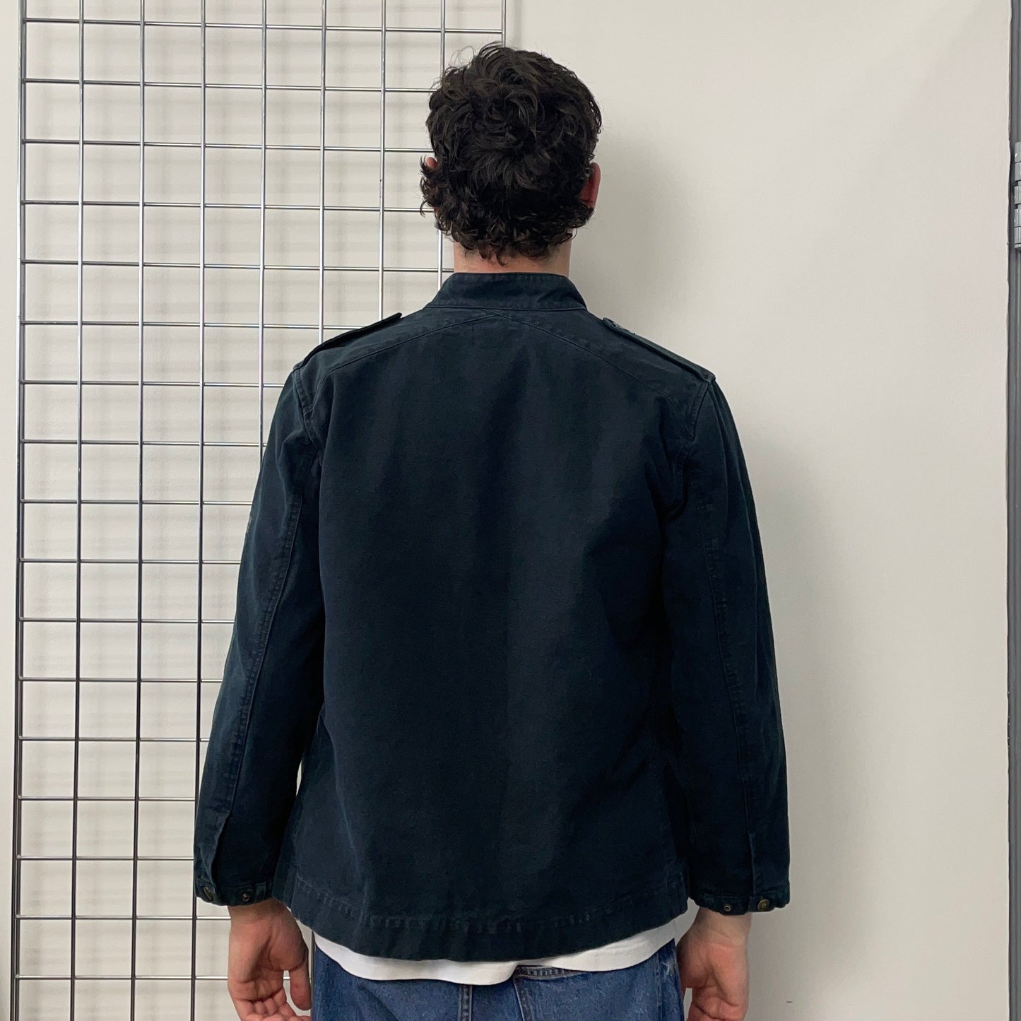 Stone Island Denims Navy 00s Military Jacket | Medium, Navy