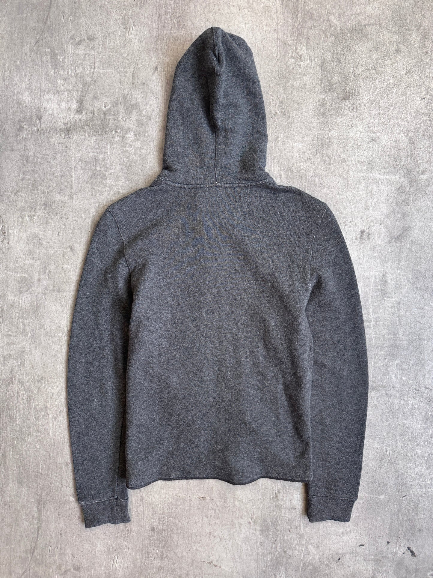 Prada Sport Grey Cotton Zip Up Knitted Hoodie