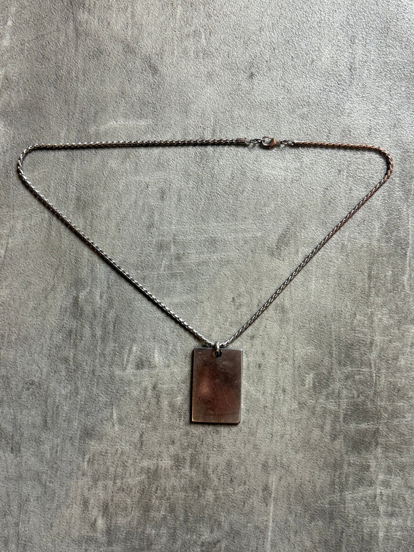 D&G Logo Dog Tag Necklace