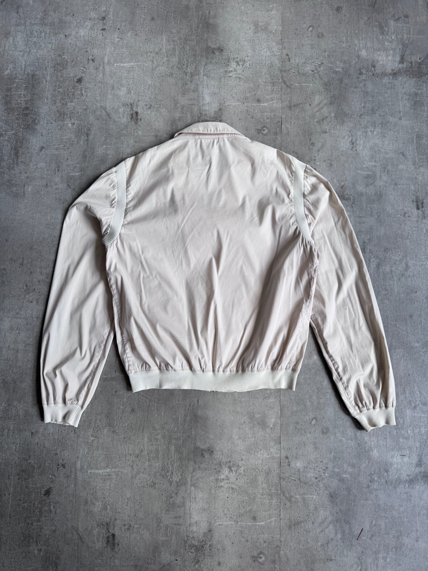1990s Prada Cream Rib Detail Blouson