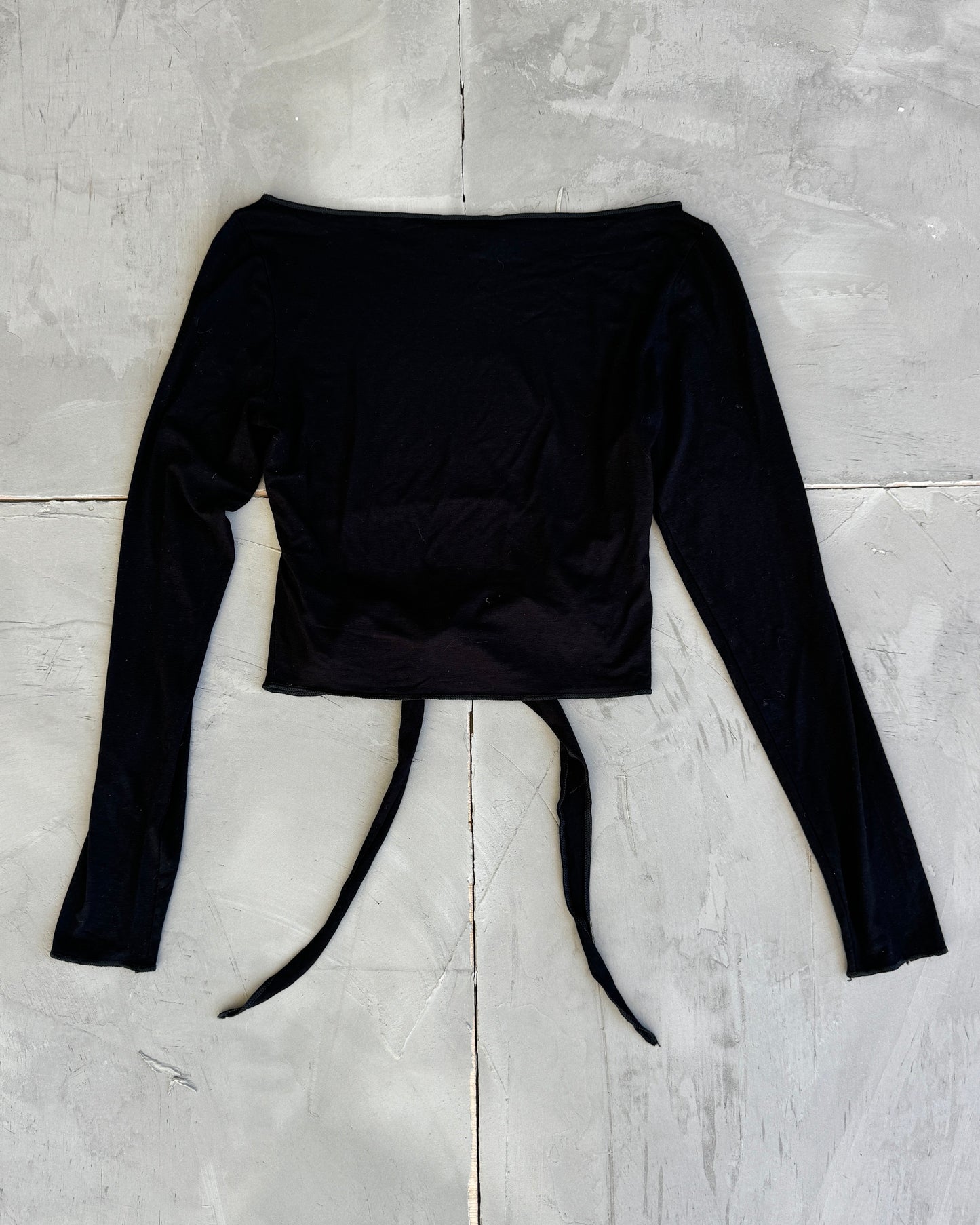 Sarah Pacini Stretch Backless Top - S/M | Small, Black