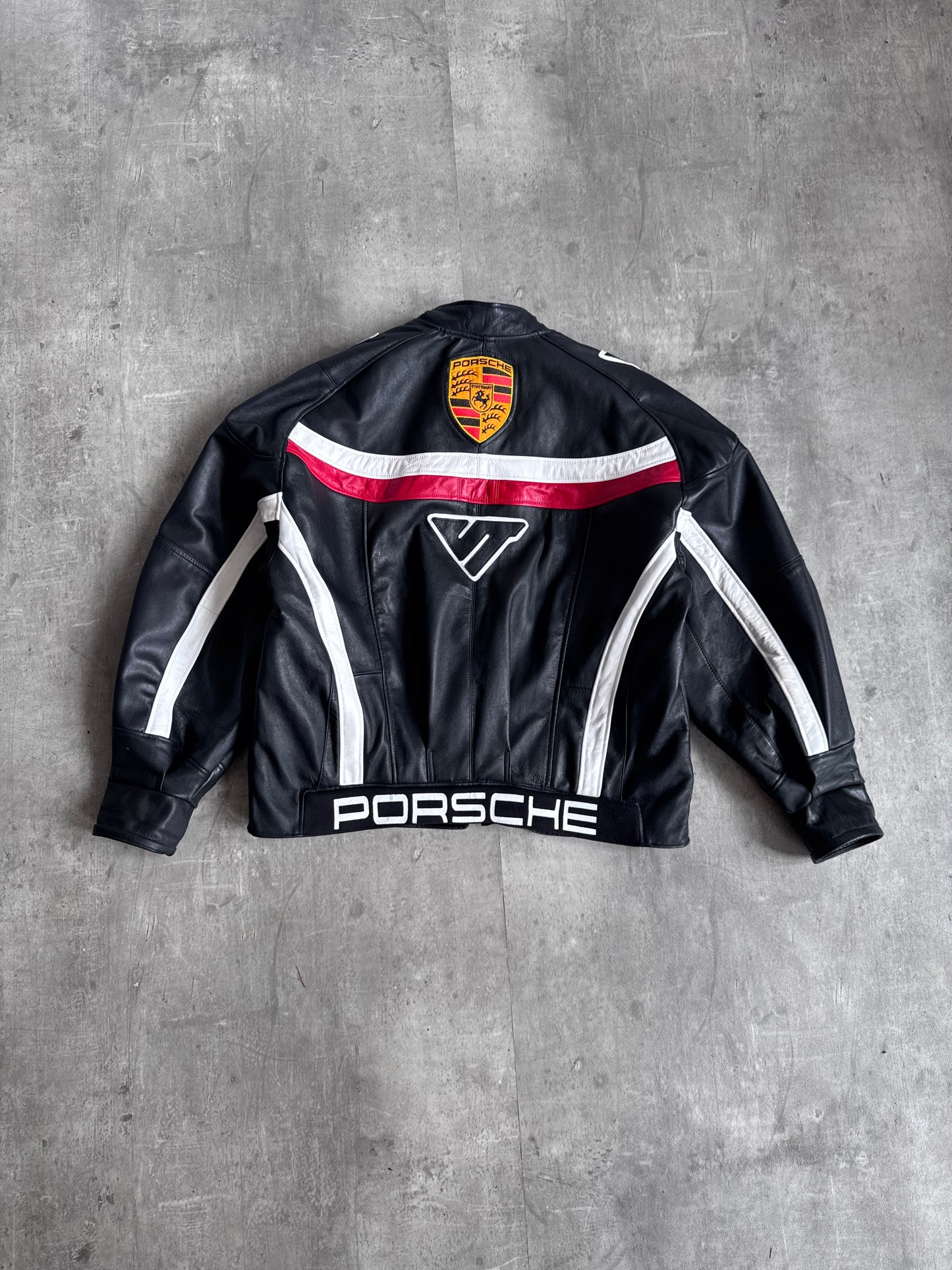 VT Rework: Porsche Leather Moto Racing Jacket