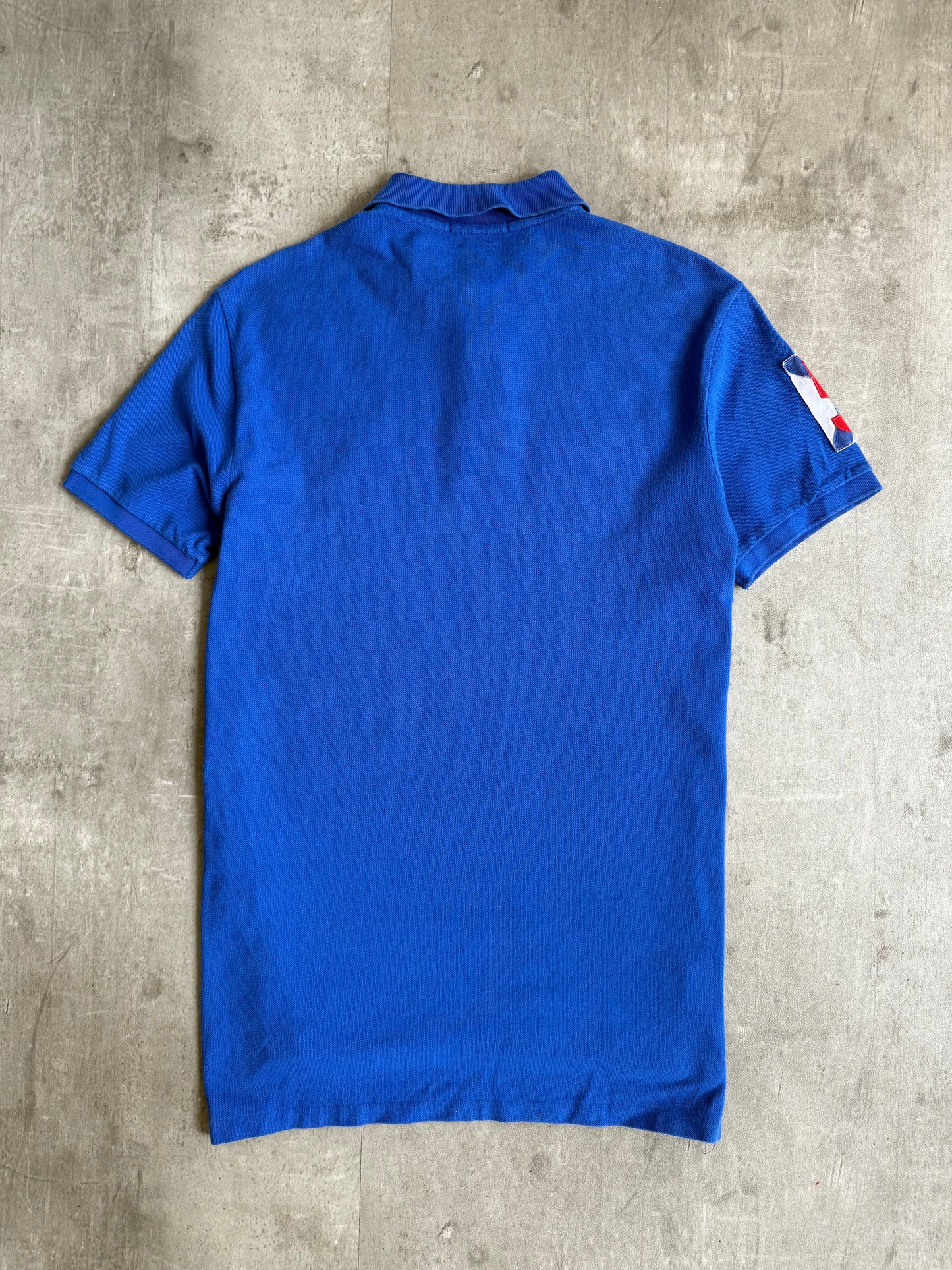 Polo Ralph Lauren Blue Flag Crest Logo Polo Shirt