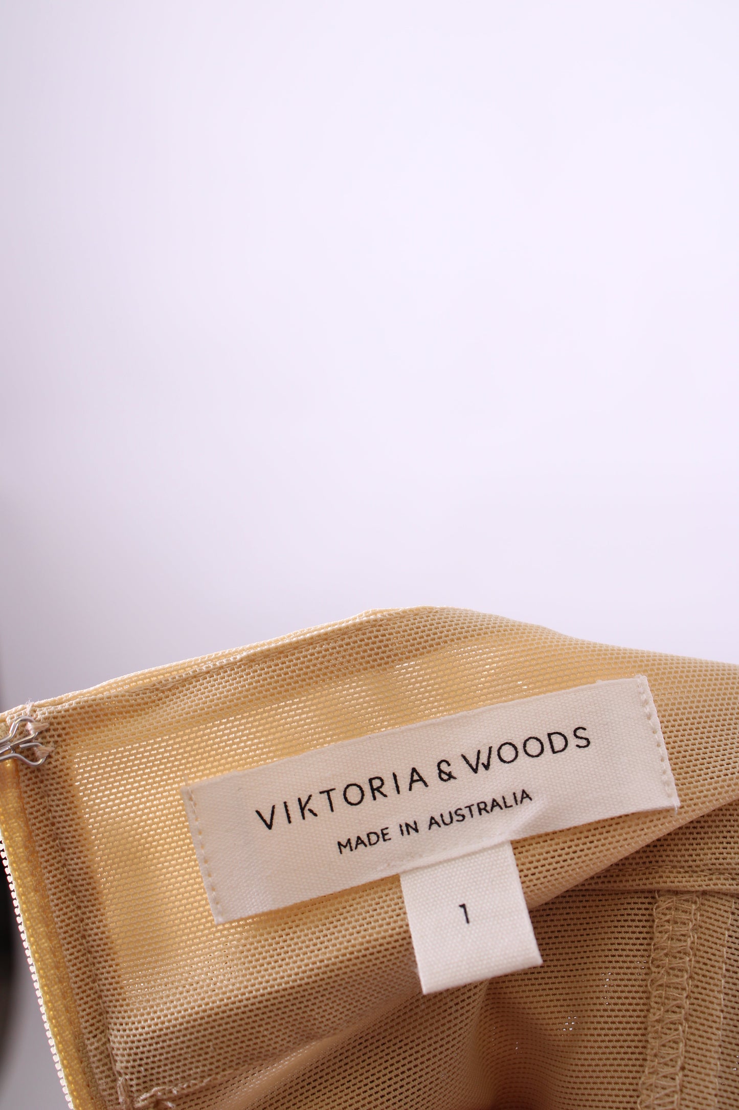 Viktoria & Woods S/S Mesh Corset Top Beige S | Small, Beige
