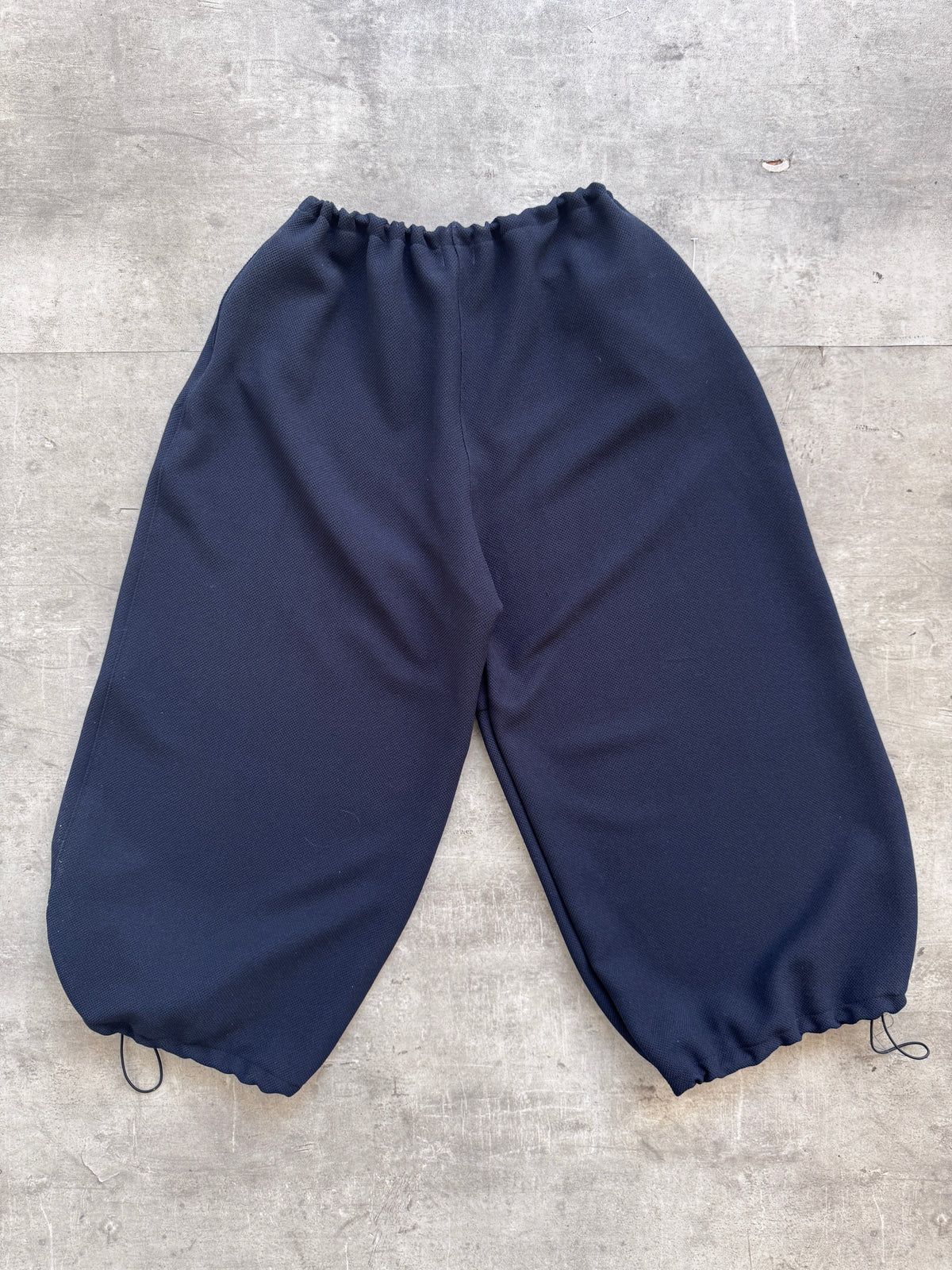 VT Rework: Textured Mesh Navy Oversized Balloon Pants | O/S, Navy
