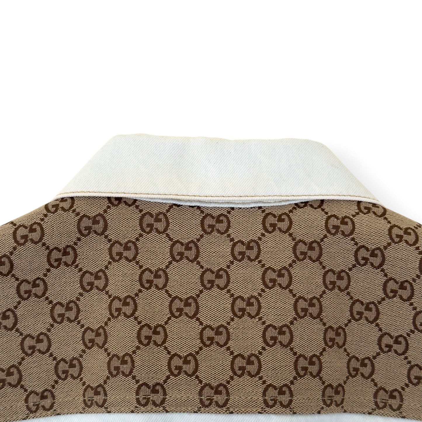 GUCCI GG CANVAS DENIM VEST JACKET WHITE / BEIGE 48 / M | Medium, Beige
