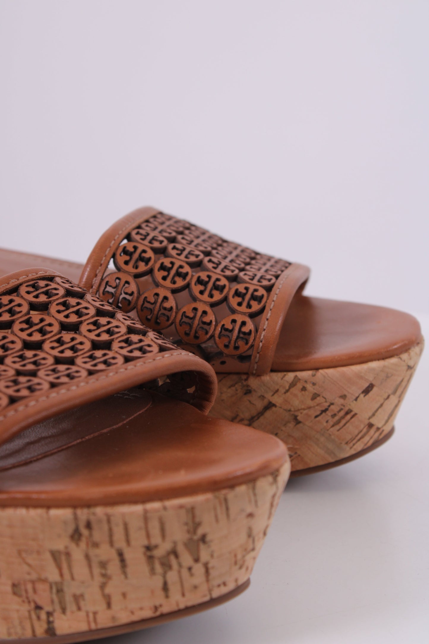Tory Burch Flatform Cork Wedges Tan 37 | O/S, Tan