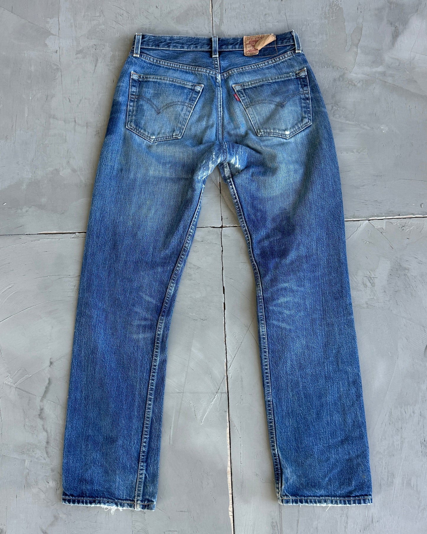 Levi 501s Distressed Jeans - W31 L32 | W29, Blue