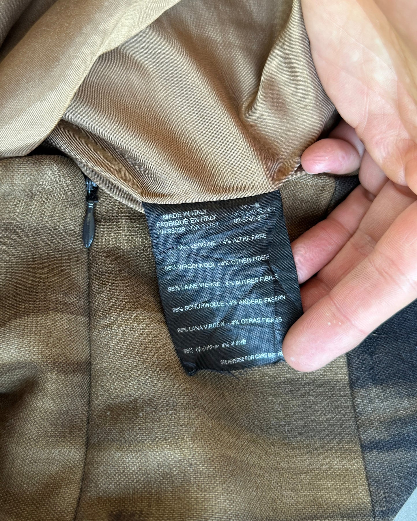 Prada Wool Brown Midi Skirt - S