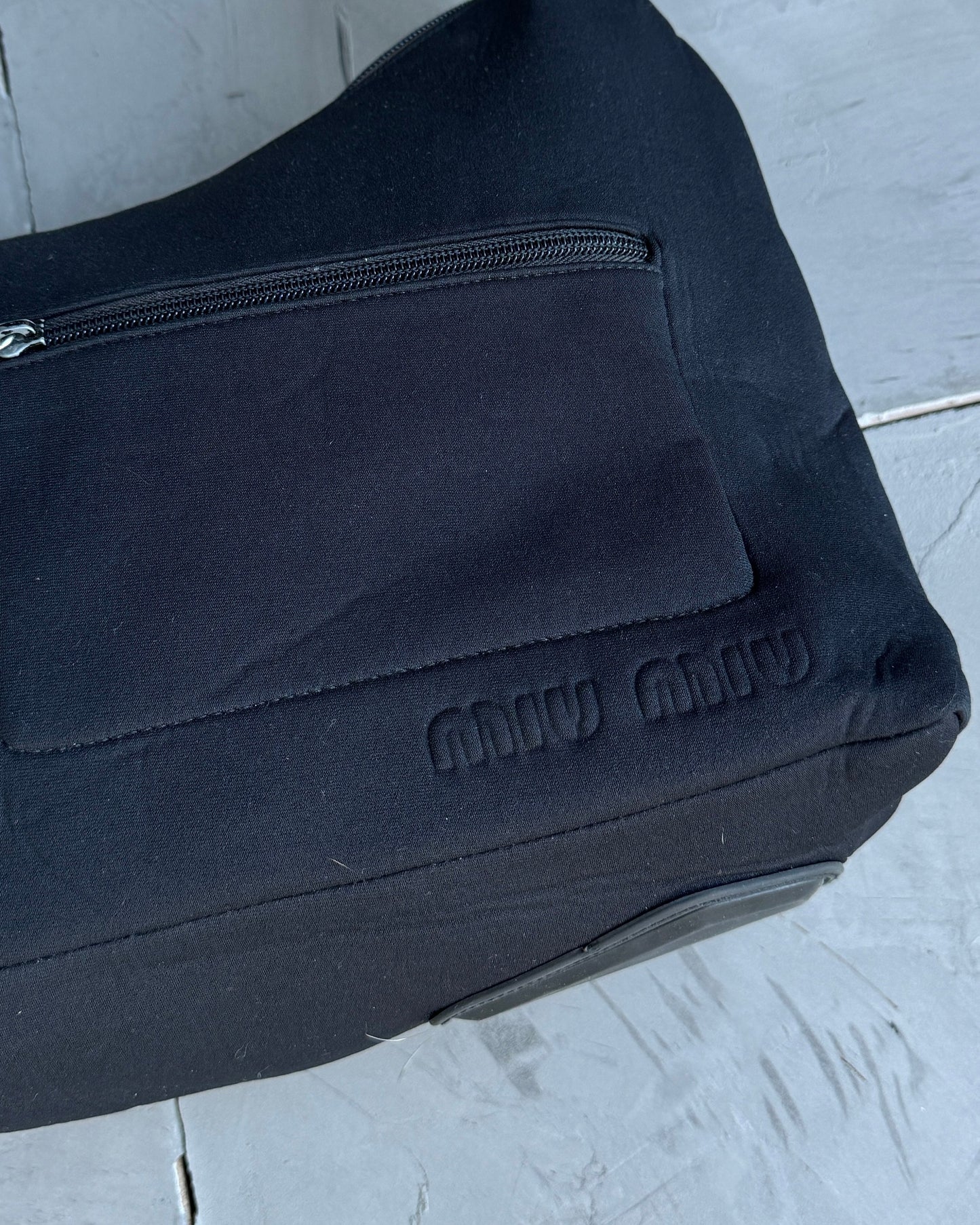 Miu Miu FW99 Nylon Side Bag | O/S, Black