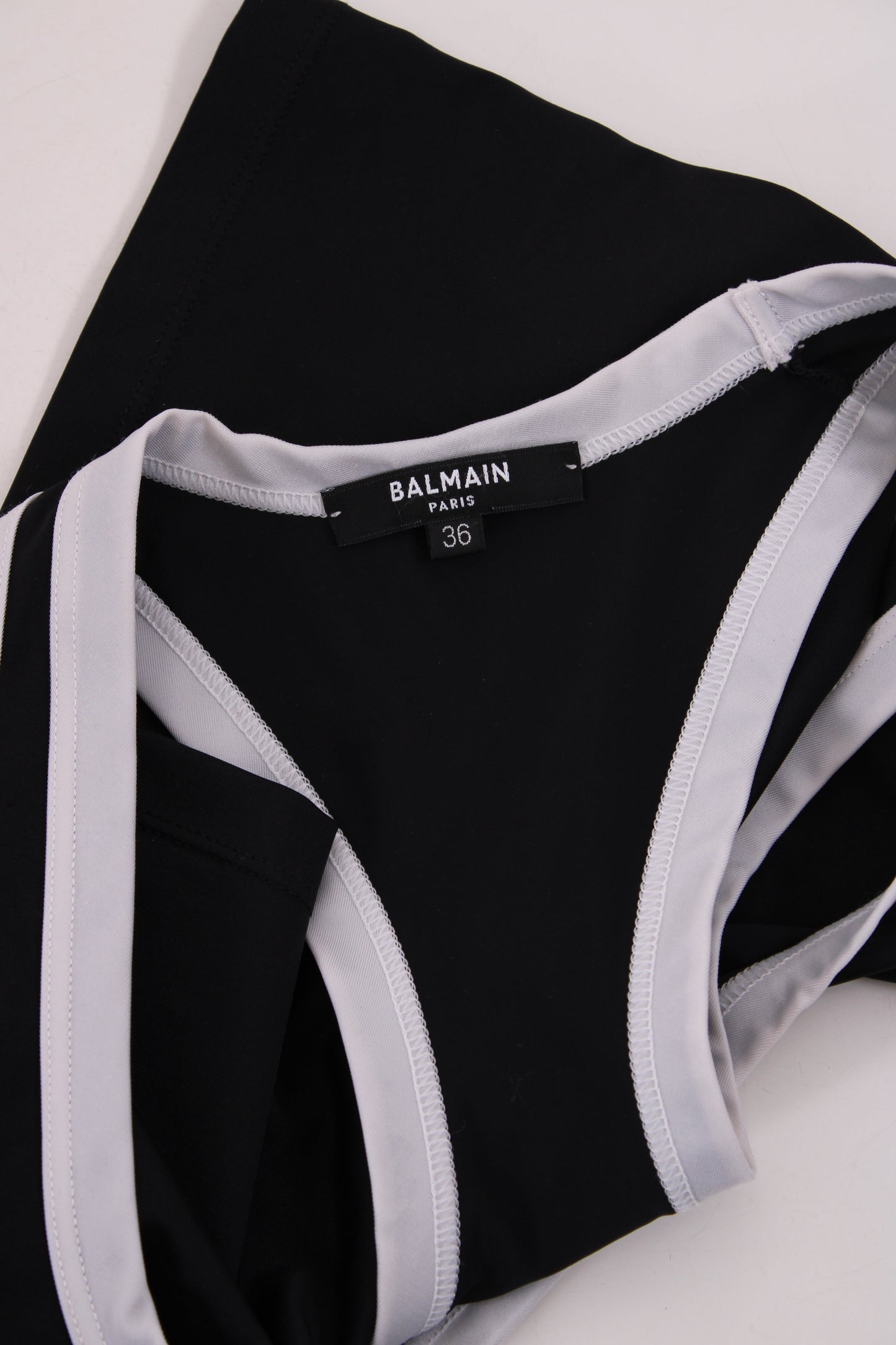 Balmain Racer Back Vest Black/White 36 | O/S, Black