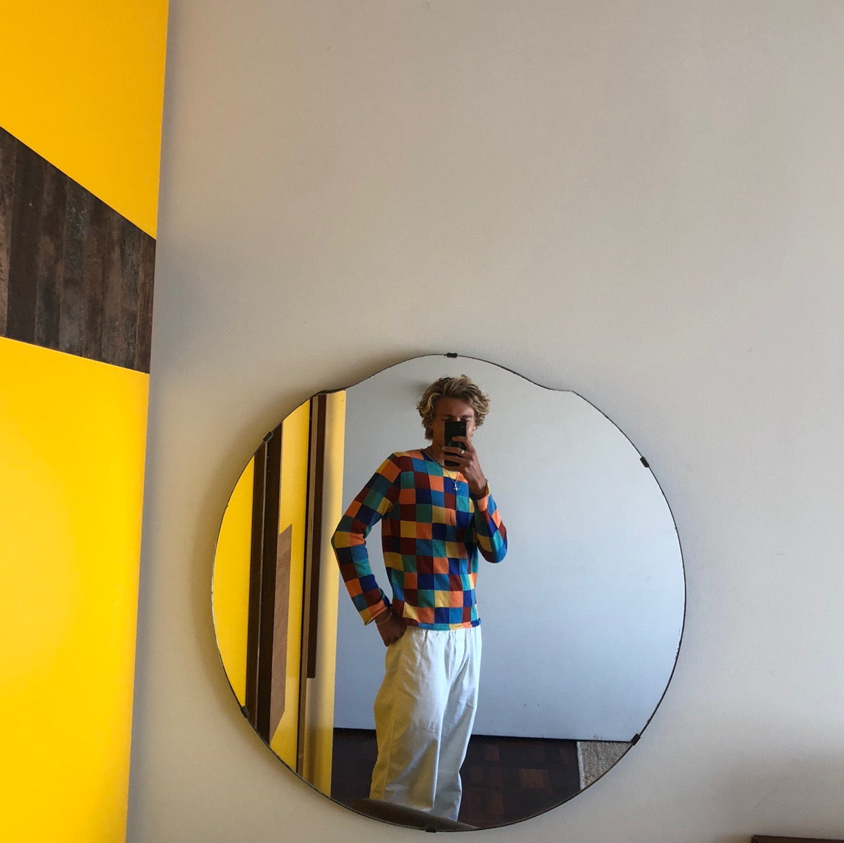 Vintage Comme des Garçons Checkerboard Knit Jumper / Sweatshirt | Default Title, Multicolour