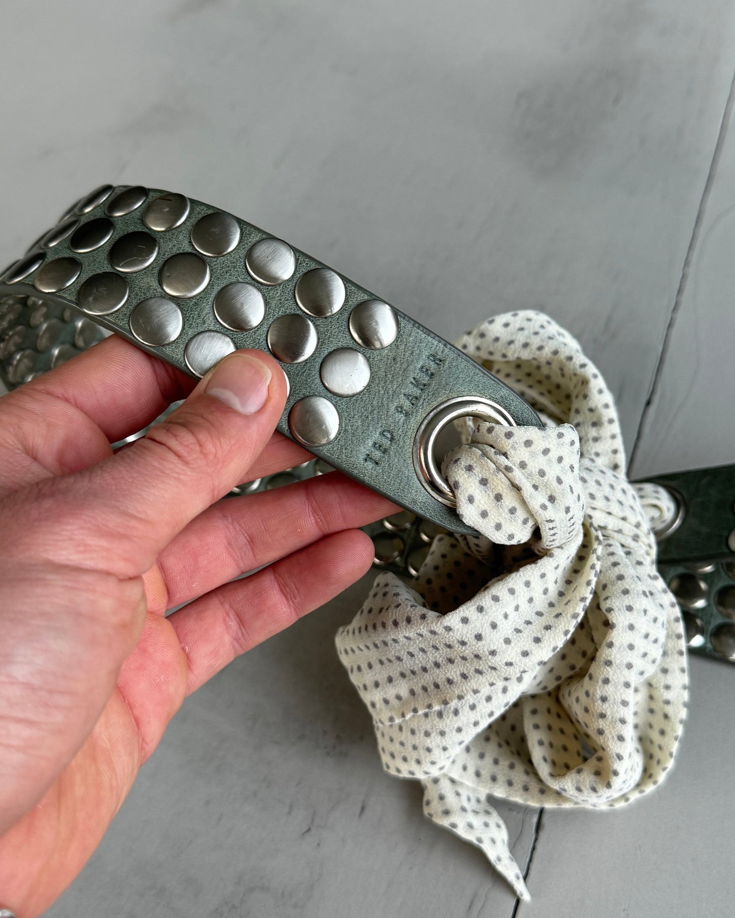 TED BAKER STUDDED SCARF TIE BELT | O/S, Multicoloured