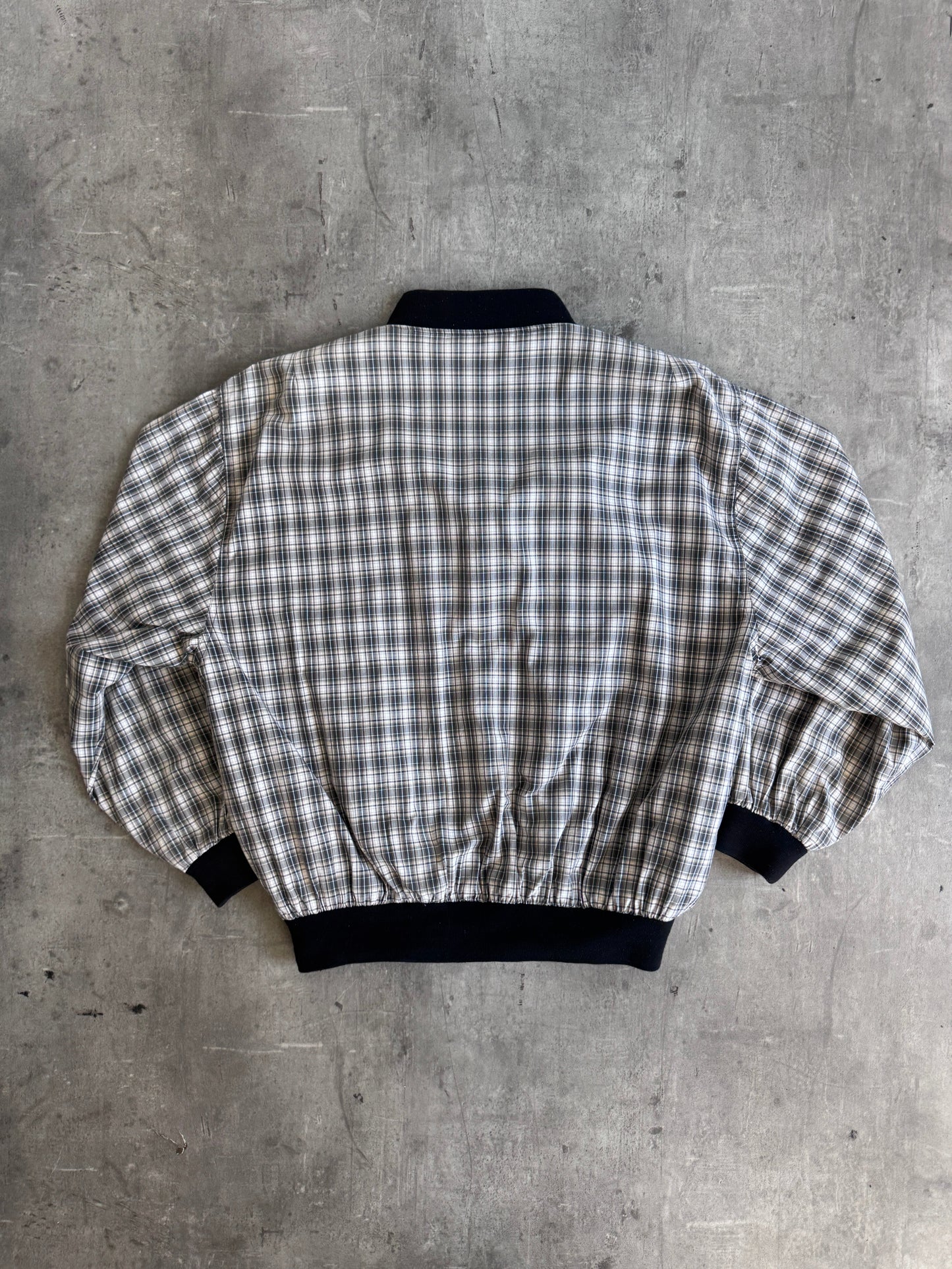 1990's Balenciaga Green Plaid Bomber Jacket | Extra Large, Multicoloured