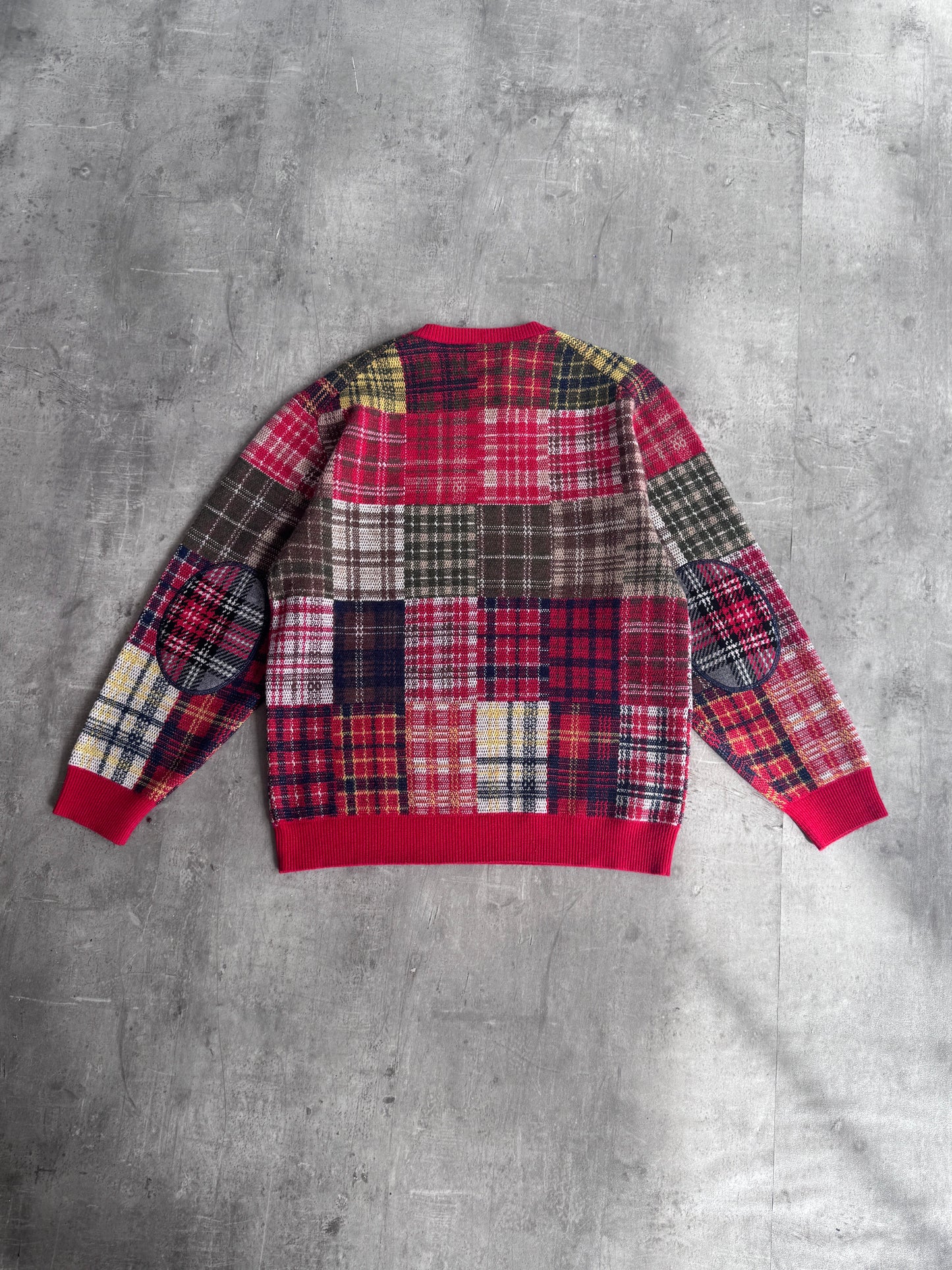 Palace x Beams Knit Plaid Sweater