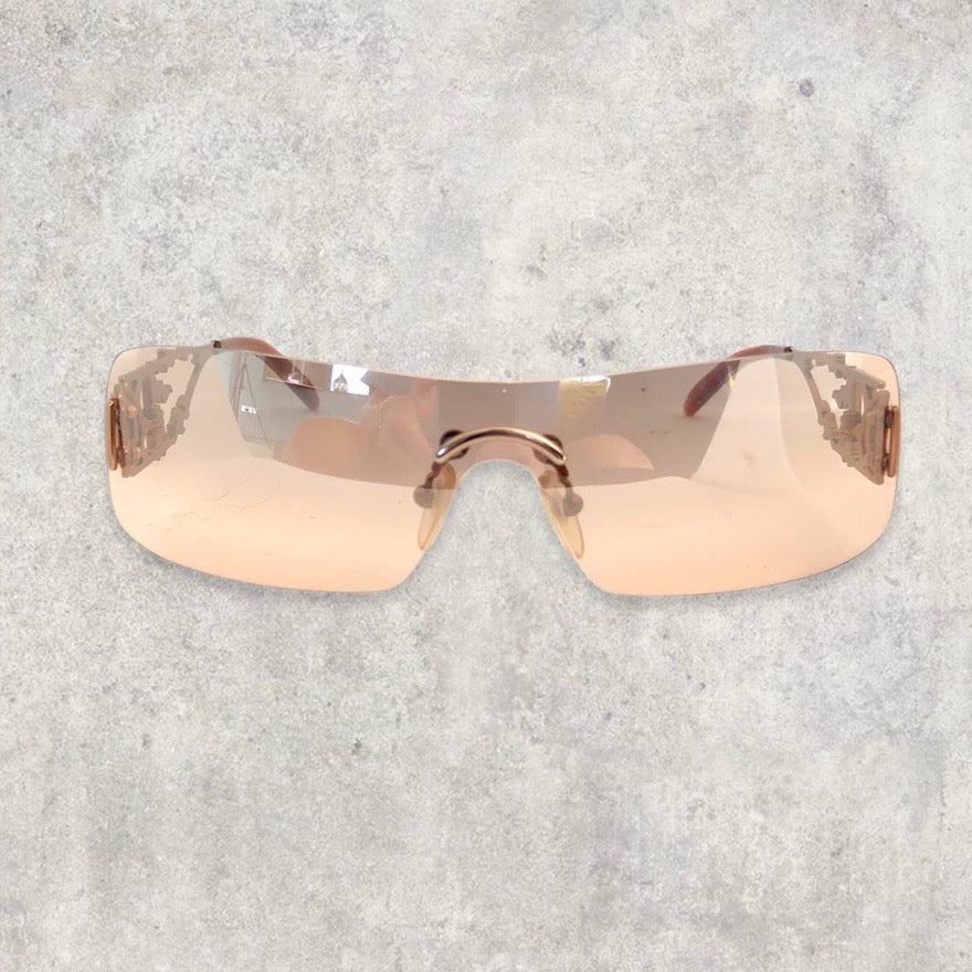 Dior By John Galliano Flame Sunglasses With Bronze/Brown Tint Lenses | O/S, Multicoloured