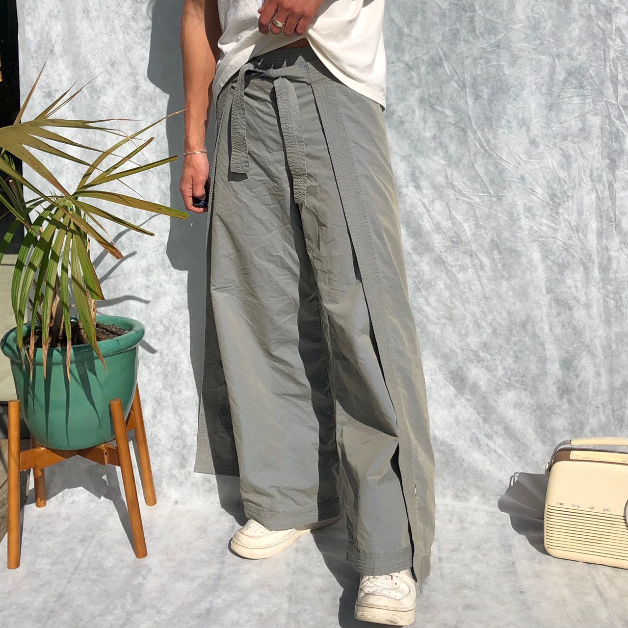 Vintage Maharishi Japanese Wrap Trousers With Iconic Embroidery | Default Title, Multicoloured