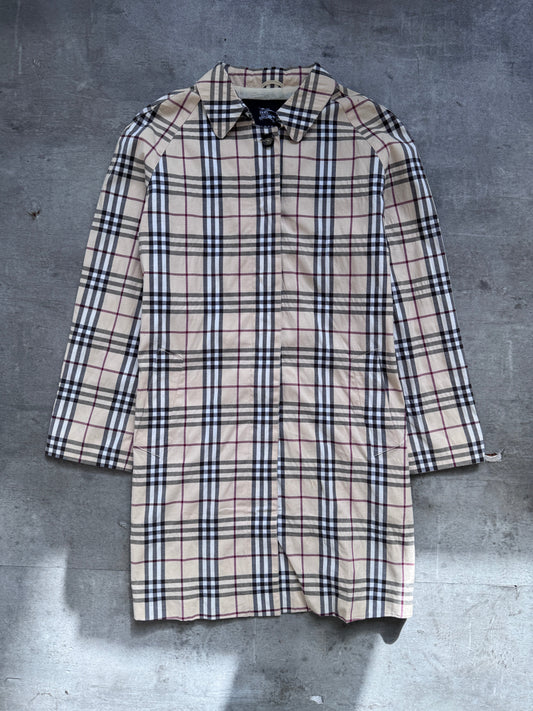 2000's Burberry Full Nova Check 3/4 Length Jacket | Medium, Multicoloured