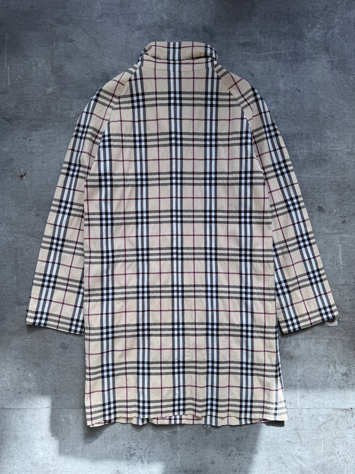 2000's Burberry Full Nova Check 3/4 Length Jacket | Medium, Checkered