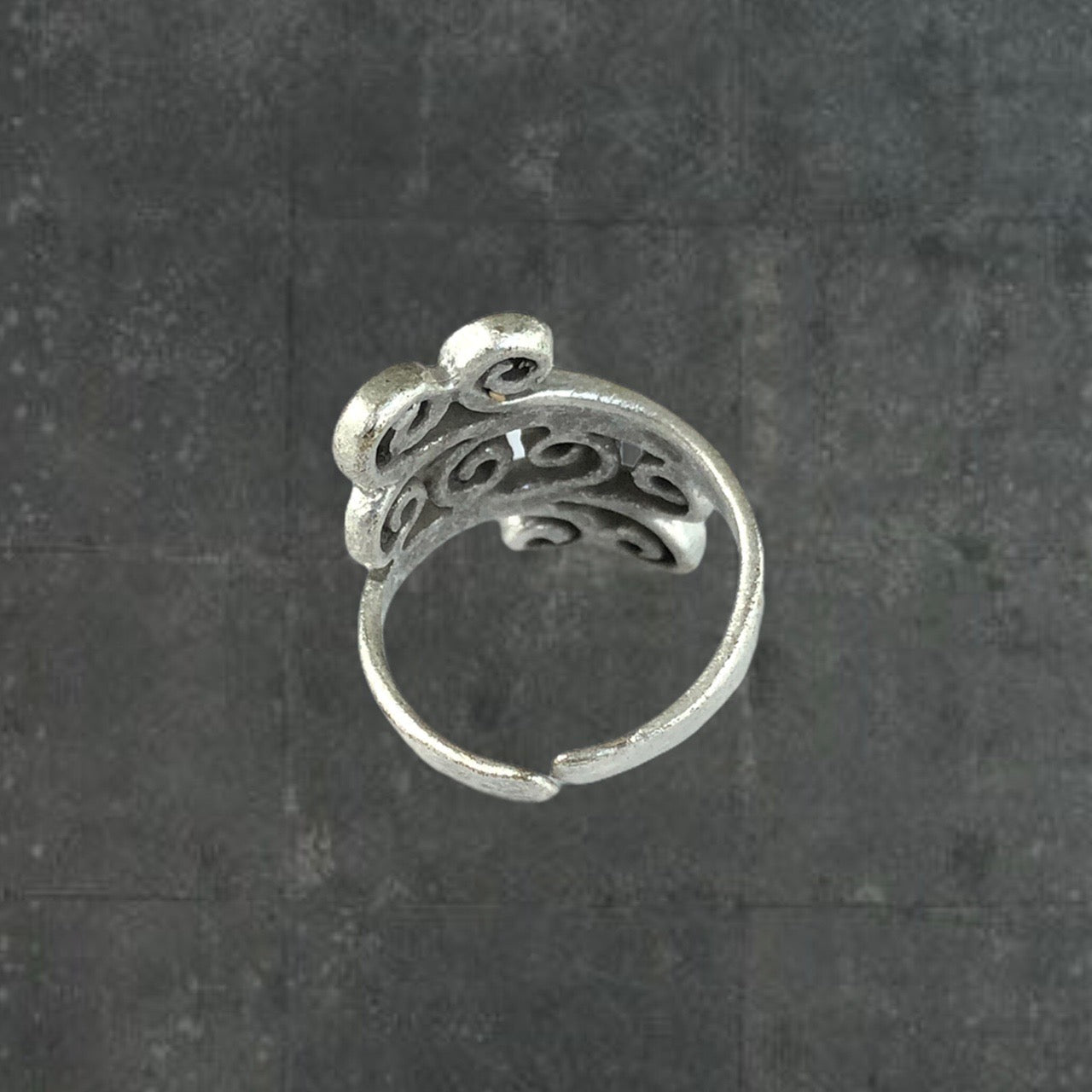Swirl Ring | O/S, Silver