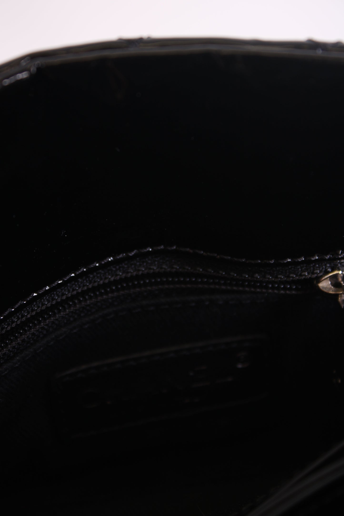 Chanel Madamoiselle Mini Black Patent | O/S, Black