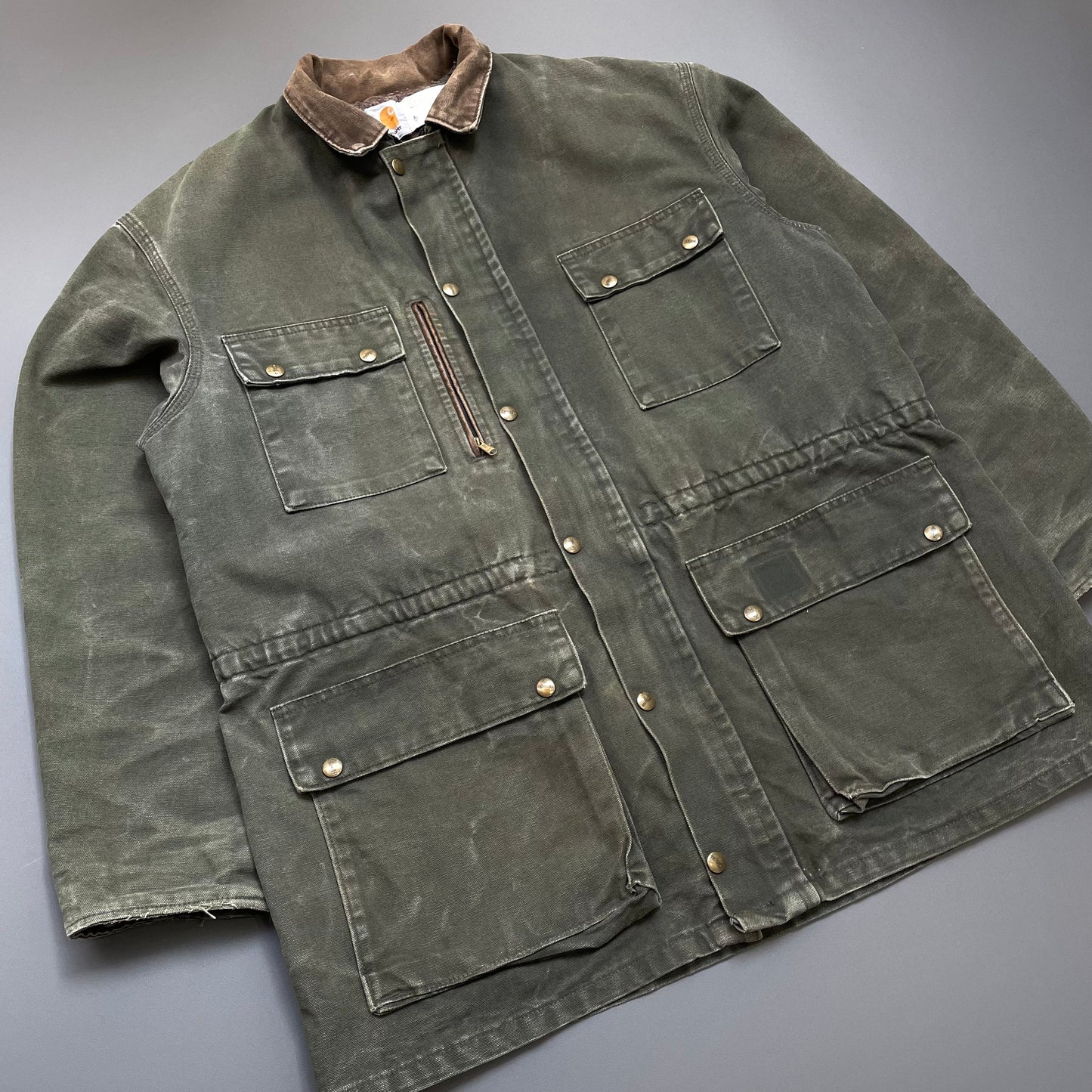 Carhartt Khaki 90s Lined Chore Jacket | XX-Large, Khaki